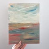 "Summer Evening oil painting" - Original Painting in multicolor by Lucrecia Caporale