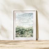 "Still Fields ll" - Original Painting in green by Kate Nelson