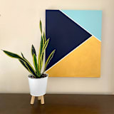"Come Fly With Me" - Original Painting in gold by Amy Gray