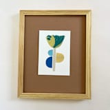 "Mod Tulip #5" - Original Painting in blue by Morgan Kendall