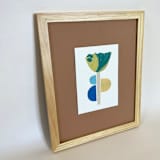 "Mod Tulip #5" - Original Painting in blue by Morgan Kendall