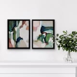 "Park Day" - Original Painting in green by Wendy Keller