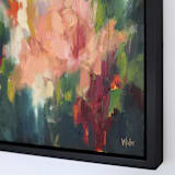 "Floral Abstract" - Original Painting in pink by Wendy Keller