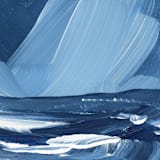 "Mystic Sky" - Original Painting in blue by Green Barn Studio