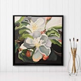 "Harvest Bloom" - Original Painting in white by Mandy Trimble Leonard