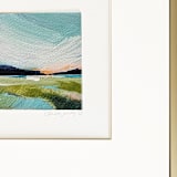 "Blue Hills And Green Fields" - Original Painting in blue by AlisonJerry