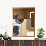 "Rumba l" - Original Painting in brown by AlisonJerry