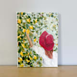 "Lemon Picking" - Original Painting in multicolor by Lindsay Megahed