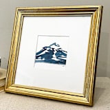 "Our Souls are Timeless" - Original Painting in blue by Golden Lines and Silver Linings