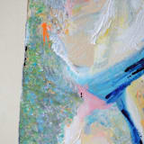 "Catch Me If You Can" - Original Painting in beige by Kathryn Kelly