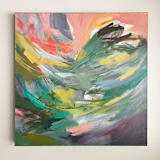 "Winds of Change 2" - Original Painting in multicolorassorted-colors by Stacy Kron