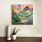 "Winds of Change 2" - Original Painting in multicolorassorted-colors by Stacy Kron