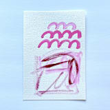 "Ranunculus " - Original Painting in pink by bari wieselman schulman