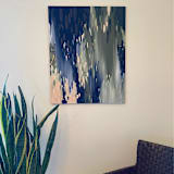 "Reeves Rain" - Original Painting in multicolor by Melissa Stone Mangham