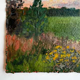 "Twilight Drive II" - Original Painting in green by Kat Roberts