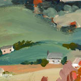 "Autumn Scene" - Original Painting in multicolor by Lindsay Megahed