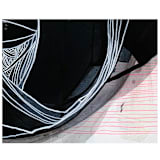 "Folding In" - Original Painting in black by Kirsta Benedetti