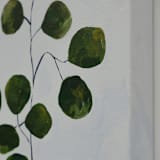 "Eucalyptus in Vase" - Original Painting in multicolor by Monica Loos
