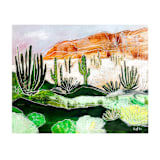 "The Desert Valley" - Original Painting in multicolor by Sarah Fitzgerald