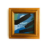 "Winter sea" - Original Painting in blue by Jessalin Beutler