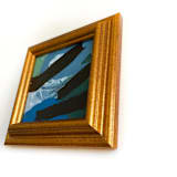 "Winter sea" - Original Painting in blue by Jessalin Beutler