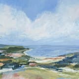 ""Road to Kula" - 22 x 18 - Framed Original Painting" - Original Painting in multicolor by Sarah Mankin