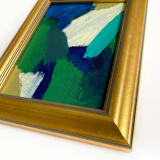 "Easy Errand" - Original Painting in green by Jessalin Beutler