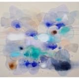 "Blue Ocean Glow" - Original Painting in blue by Shina Choi