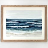 "Watercolor waves" - Original Painting in multicolor by Sara Swanson