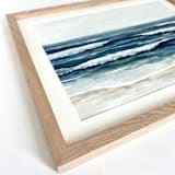 "Watercolor waves" - Original Painting in multicolor by Sara Swanson