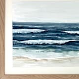 "Watercolor waves" - Original Painting in multicolor by Sara Swanson