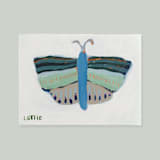 "Autumn Butterfly" - Original Painting in green by Lottie Aldarwish