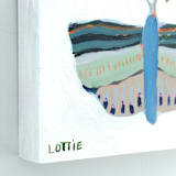 "Autumn Butterfly" - Original Painting in green by Lottie Aldarwish