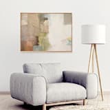 "A Walk Through The Fields" - Original Painting in blue by AlisonJerry