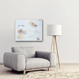 "Sandy Mist" - Original Painting in white by AlisonJerry