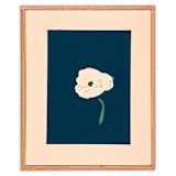 "Navy Floral Pair" - Original Painting in blue by Caryn Owen