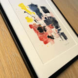 "Free Shapes 3" - Original Painting in multicolor by Isabel Aguilar - Isolda