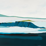 "Pacific Seascape Series" - Original Painting in blue by Caryn Owen