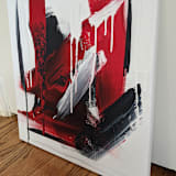 "Disintegration" - Original Painting in white by Carrie Cantwell