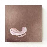 "Mocha Mint" - Original Painting in brown by robyn lomauro