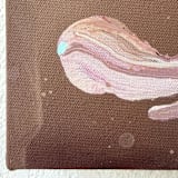 "Mocha Mint" - Original Painting in brown by robyn lomauro