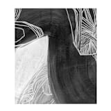 "Black Brush 2" - Original Painting in black by Kirsta Benedetti