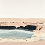 "Sea Caves" - Original Painting in multicolor by Caryn Owen