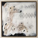 "Untitled No 5" - Original Painting in beige by Amy Early