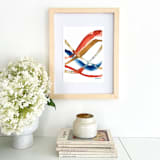 "Primary Lines 2" - Original Painting in multicolor by Mary Gaspar