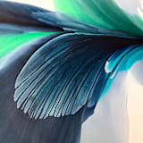 "Lota" - Original Painting in blue by Marta Spendowska