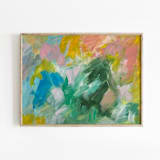 "Felicity #3" - Original Painting in green by Amy Mullen