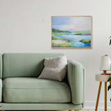 "Mellow Marsh Morning" - Original Painting in multicolor by AlisonJerry