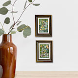 "Enchanted Gardens Set" - Original Painting in multicolor by AlisonJerry
