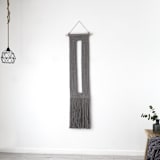 "Keyhole II" - Original Painting in gray by Bharti Trivedi